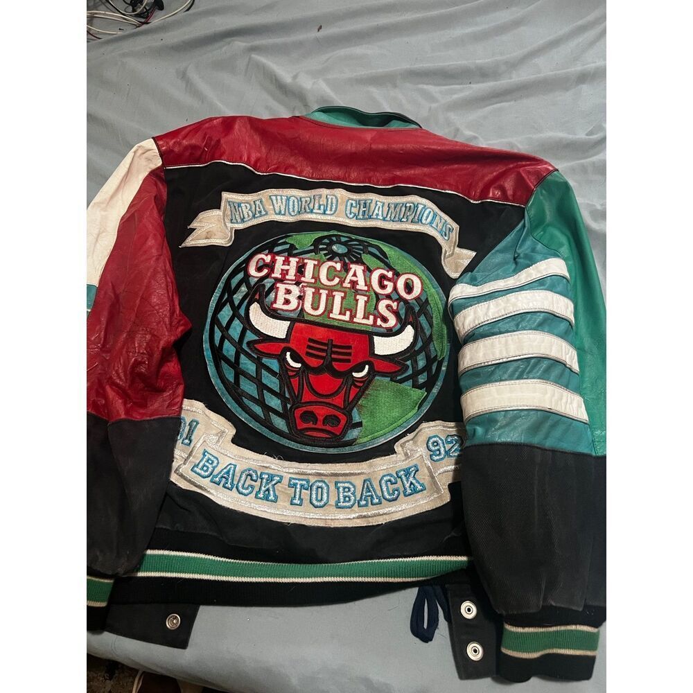 jeff hamilton chicago bulls back to back championship jacket